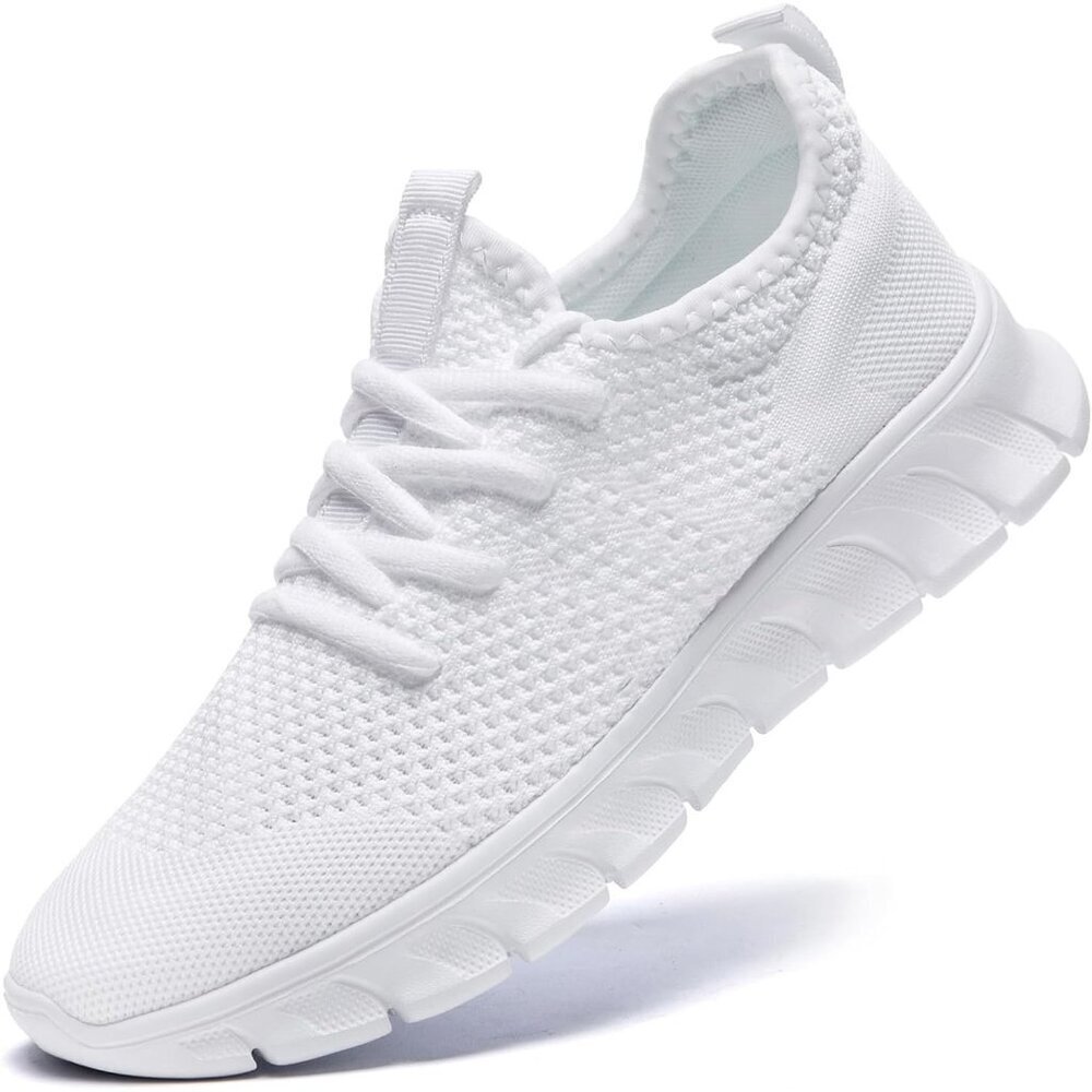 Women's B White Shoes Running Sneakers Tennis Non Slip Walking Comfortable